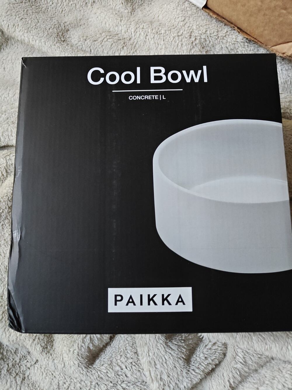 “PAIKKA Cool Bowl Large Concrete Cooling Pet Bowl Designer Dog Water Bowl NEW”